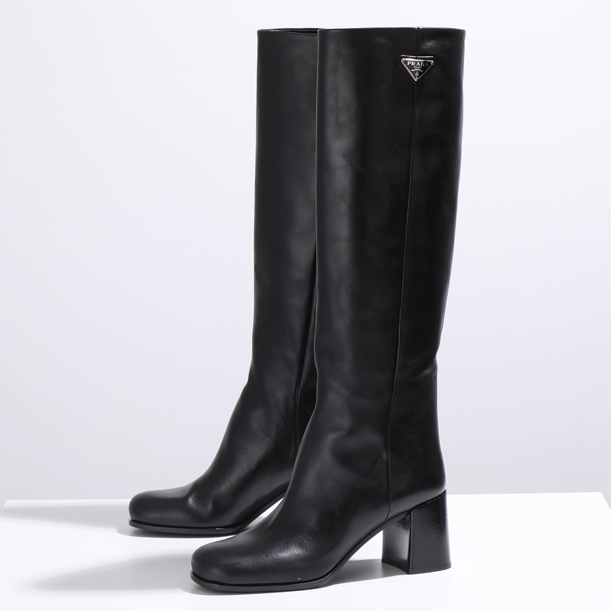 PRADA（プラダ） ロングブーツ 1W233N 070 レディース トライアングル