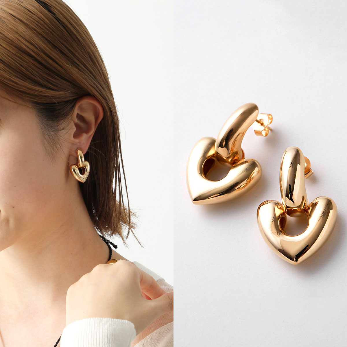 ANNIKA INEZ（アニカイネズ） ピアス Heart Drop Earrings Lrg E966