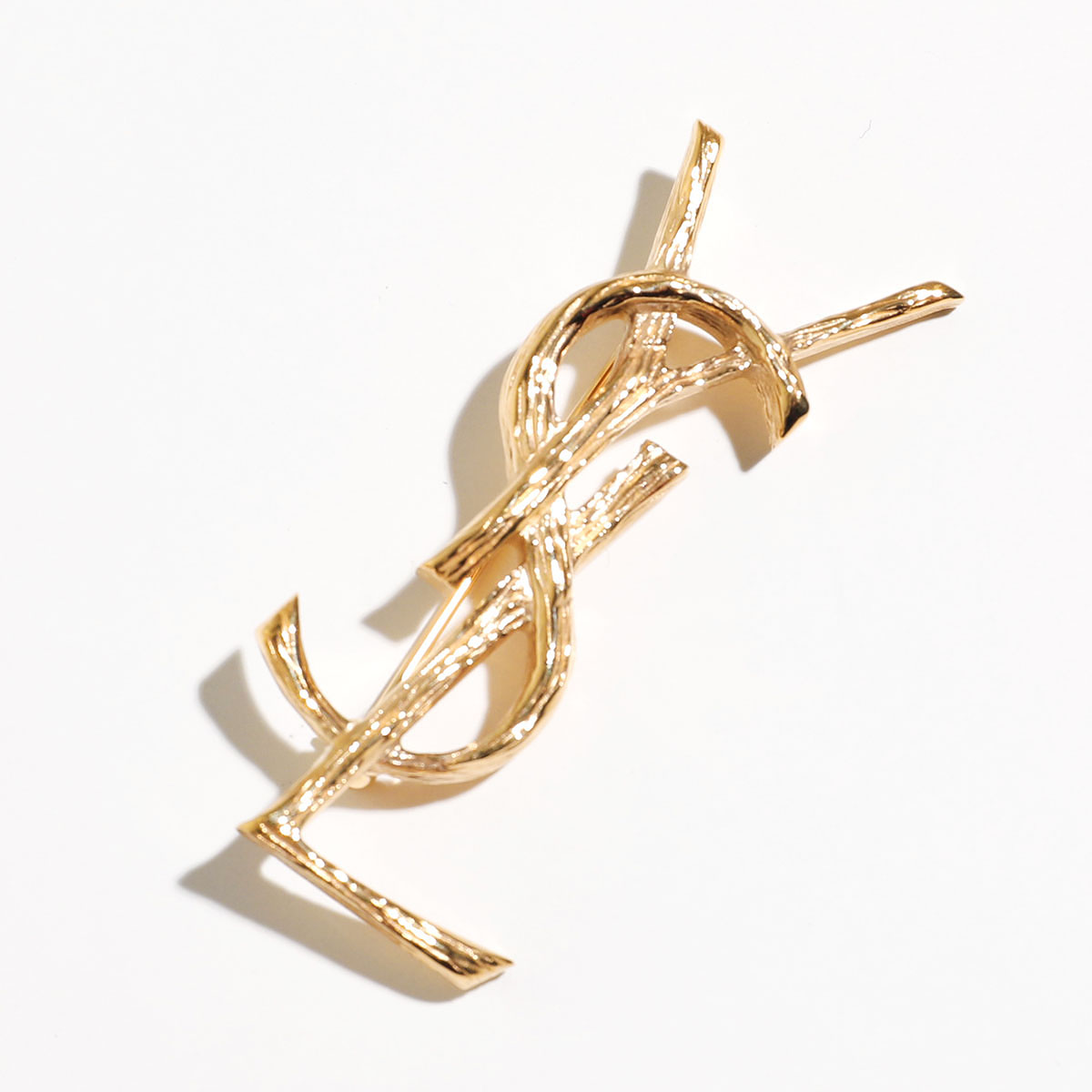 SAINT LAURENT サンローラン ブローチ CASSANDRE BROCHE カサンドラ