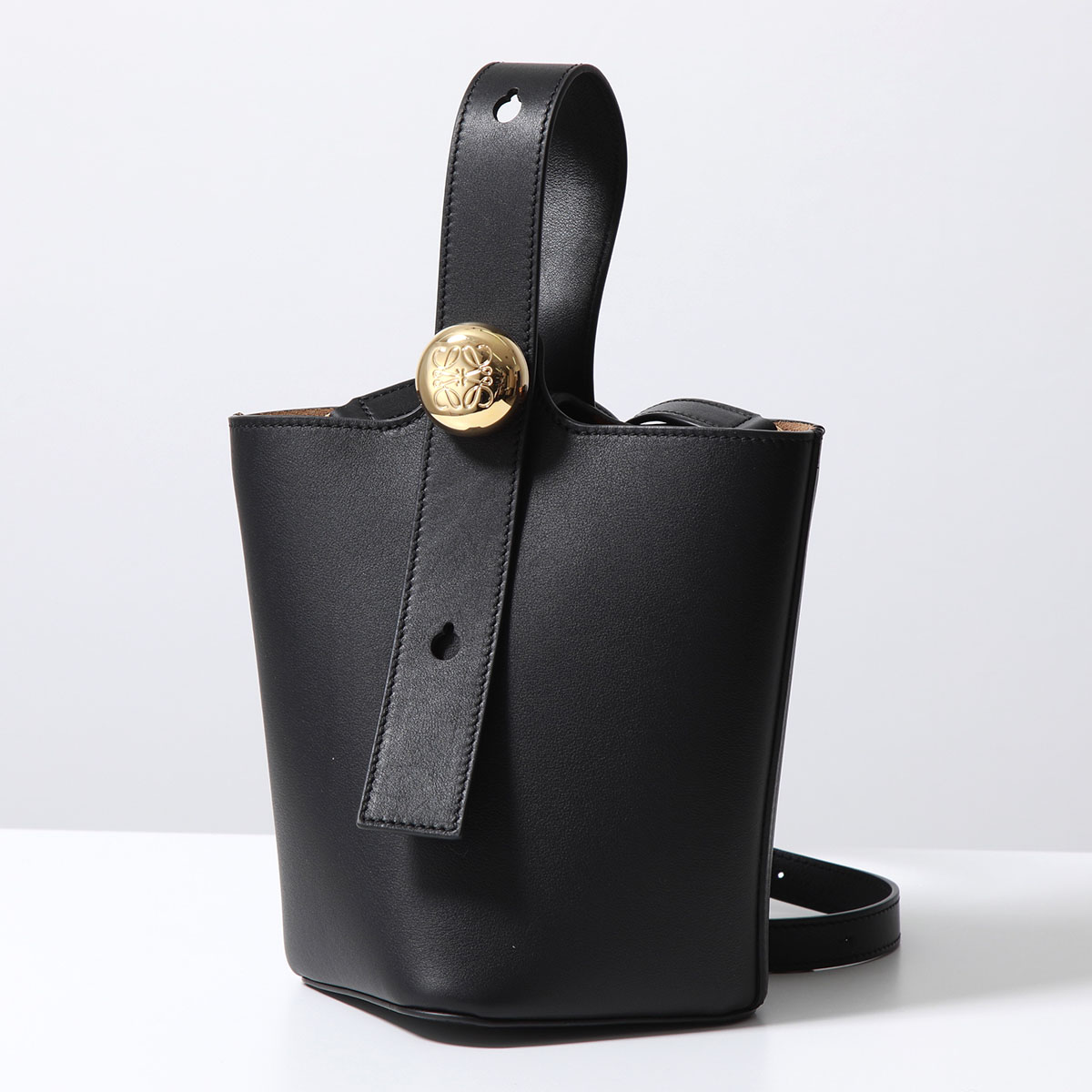 LOEWE（ロエベ） ハンドバッグ PEBBLE BUCKET MINI ペブル バケット