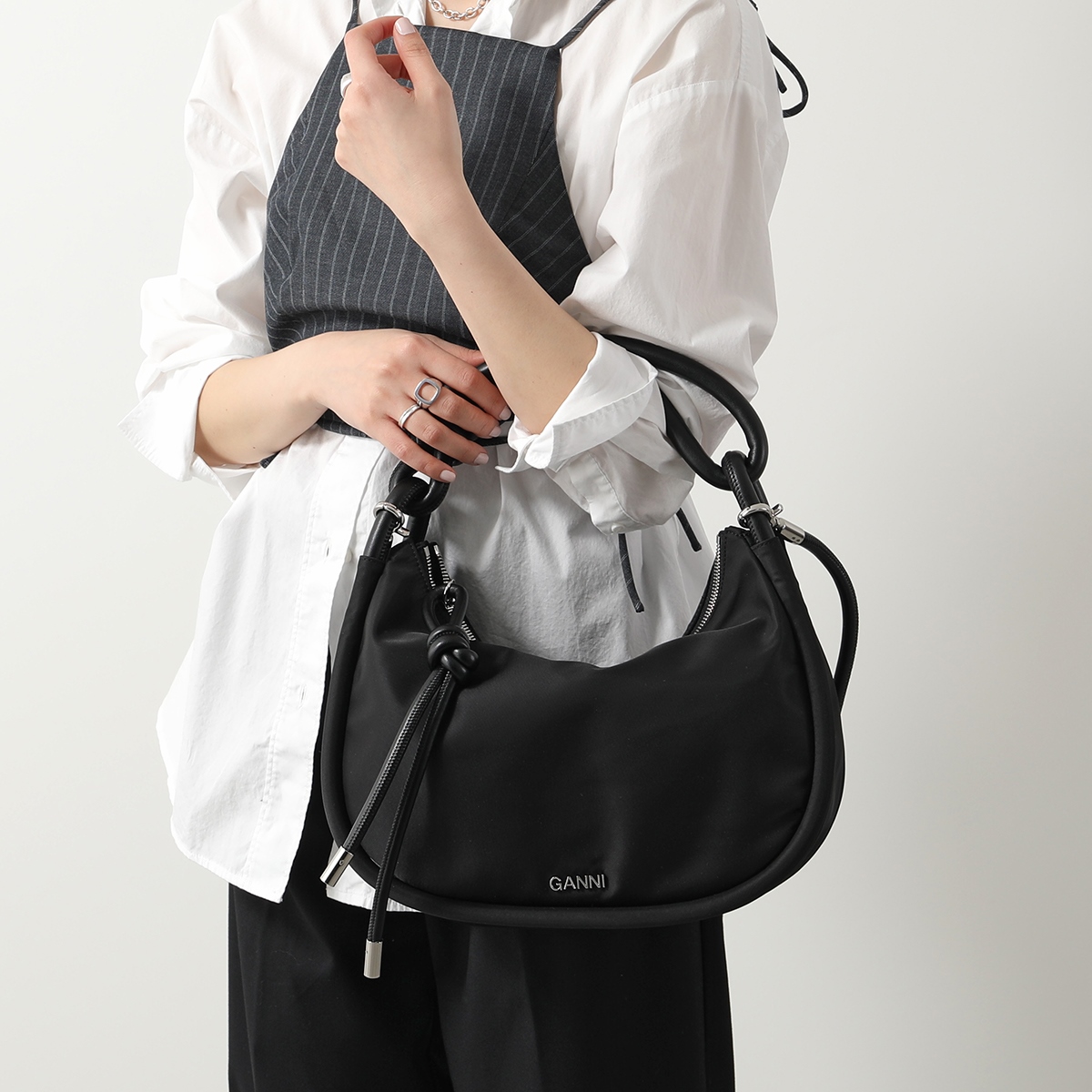 GANNI（ガニー） ハンドバッグ Knot Baguette A4479 5719 レディース