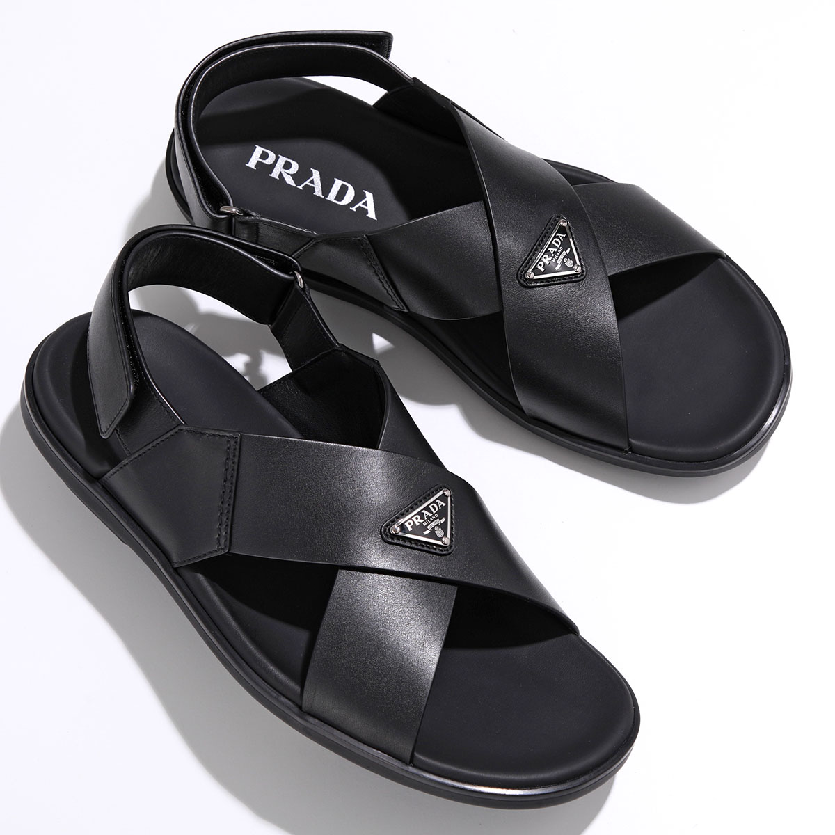 PRADA（プラダ） クリスクロスサンダル 2X3121 3LEM メンズ レザー