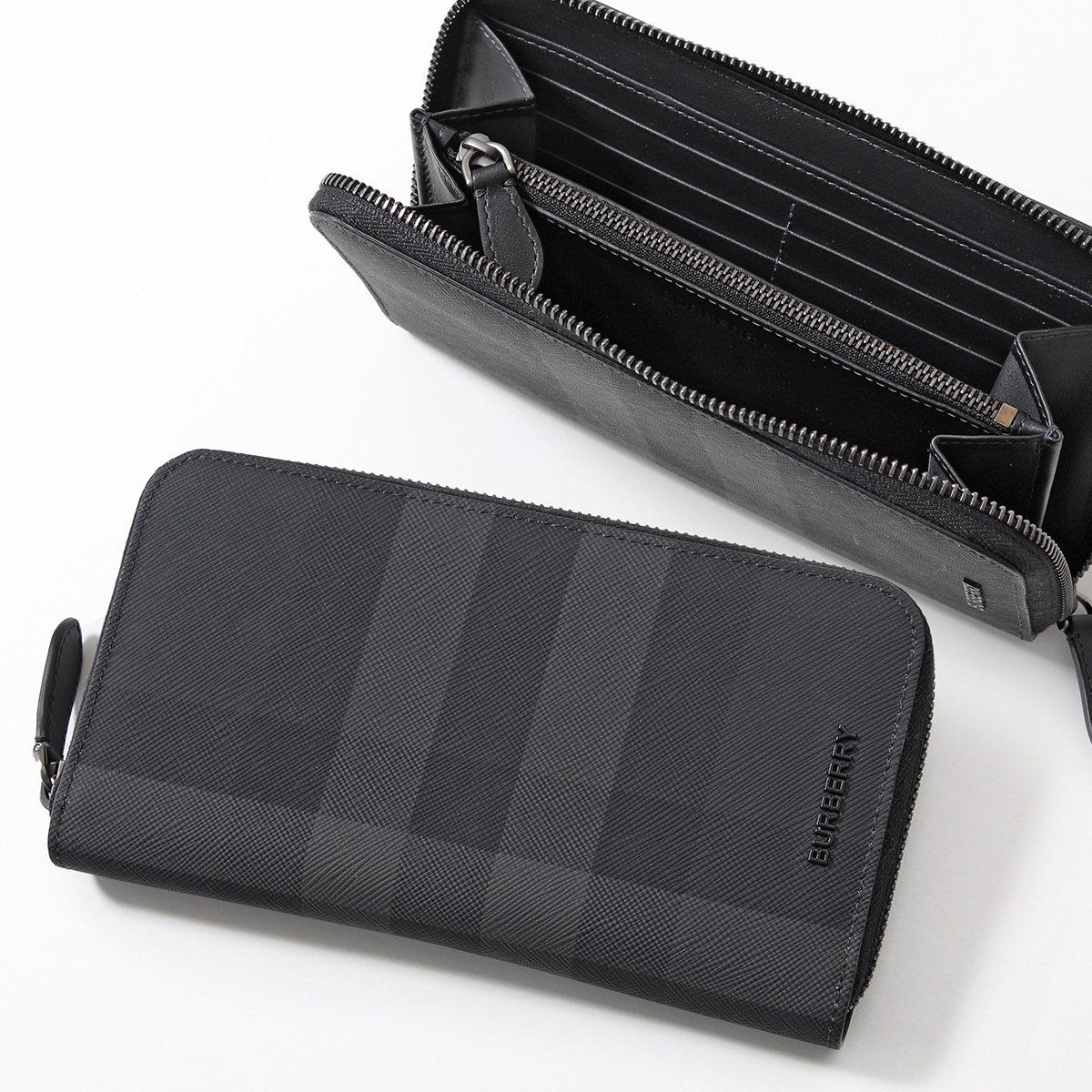 BURBERRY（バーバリー） ラウンドファスナー長財布 MS LG ZIG BRT