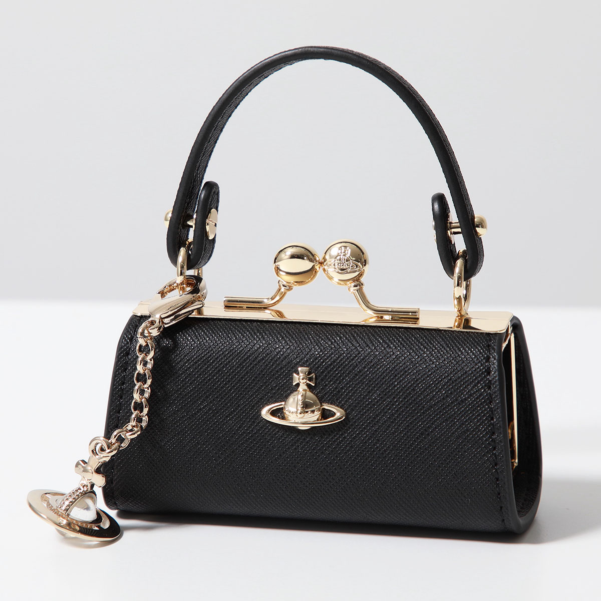 超希少【Vivienne Westwood 】チャーム付きレザーミニボストン