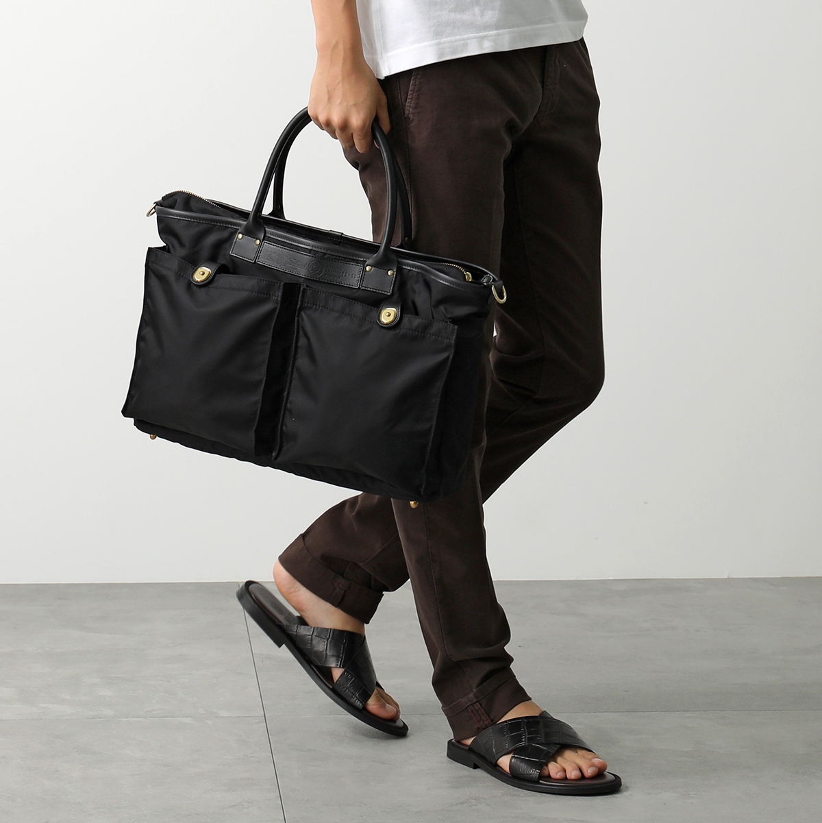 Felisi（フェリージ） トートバッグ 22/18-DS メンズ ナイロン×レザー