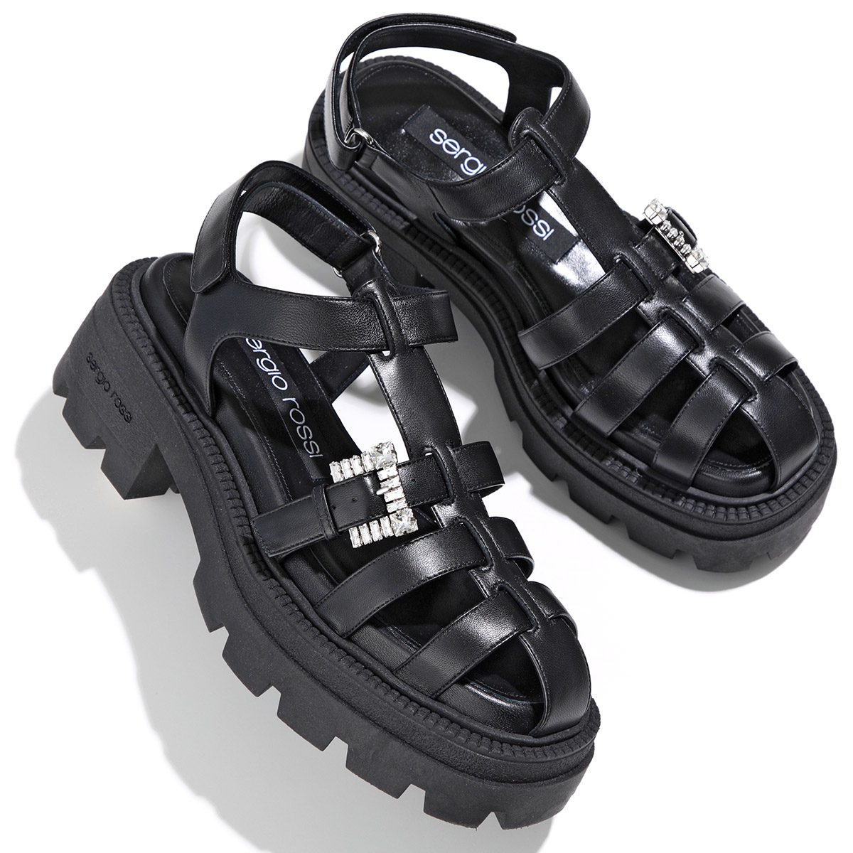 Sergio rossi（セルジオロッシ） サンダル SR TWENTY BUCKLE 025 トゥ