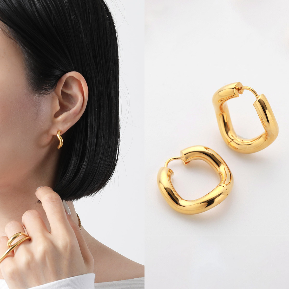 Charlotte Chesnais シャルロットシェネ フープピアス BOUCLES