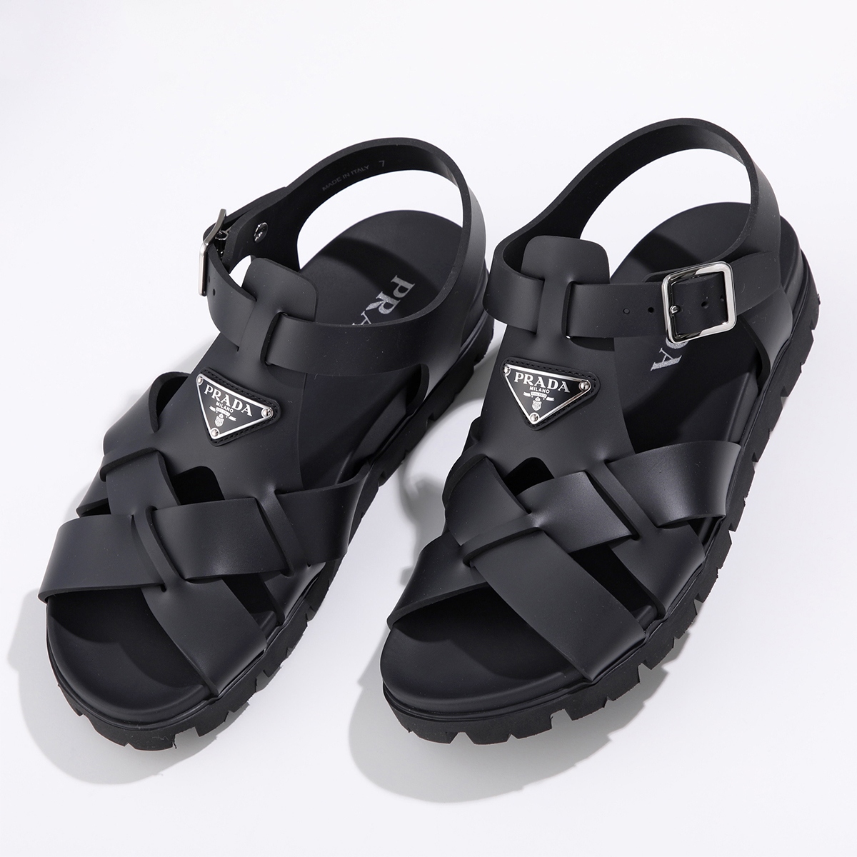 PRADA（プラダ） クロスサンダル 2X3118 3LKK メンズ トライアングル