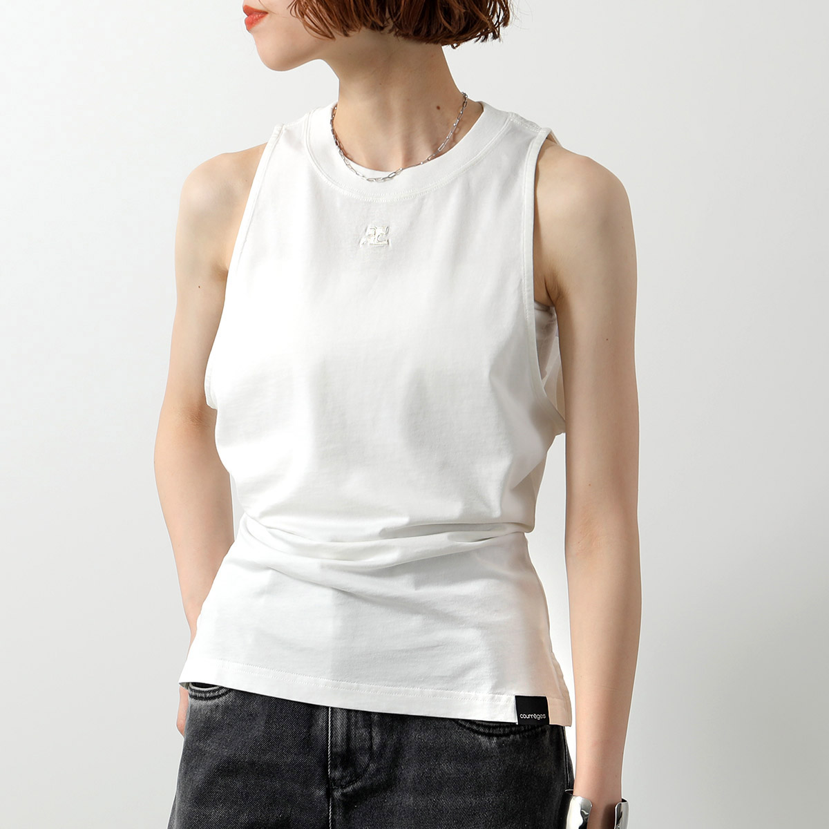 courreges（クレージュ） タンクトップ FITTED TANK TOP