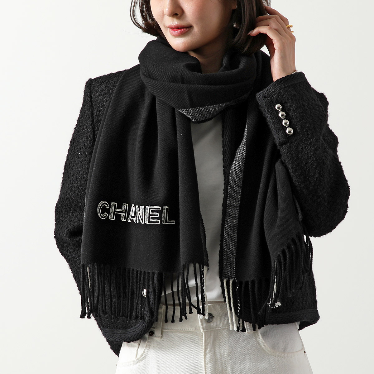 CHANEL ロゴマフラー ノベルティ品 CHANELシャネル︎ノベルティマフラー︎