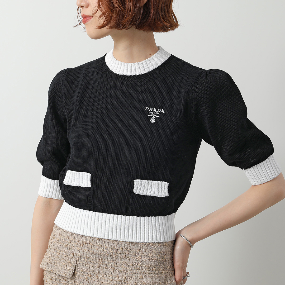 PRADA（プラダ） ニット P24I1R 1ZO5 レディース セーター コットン