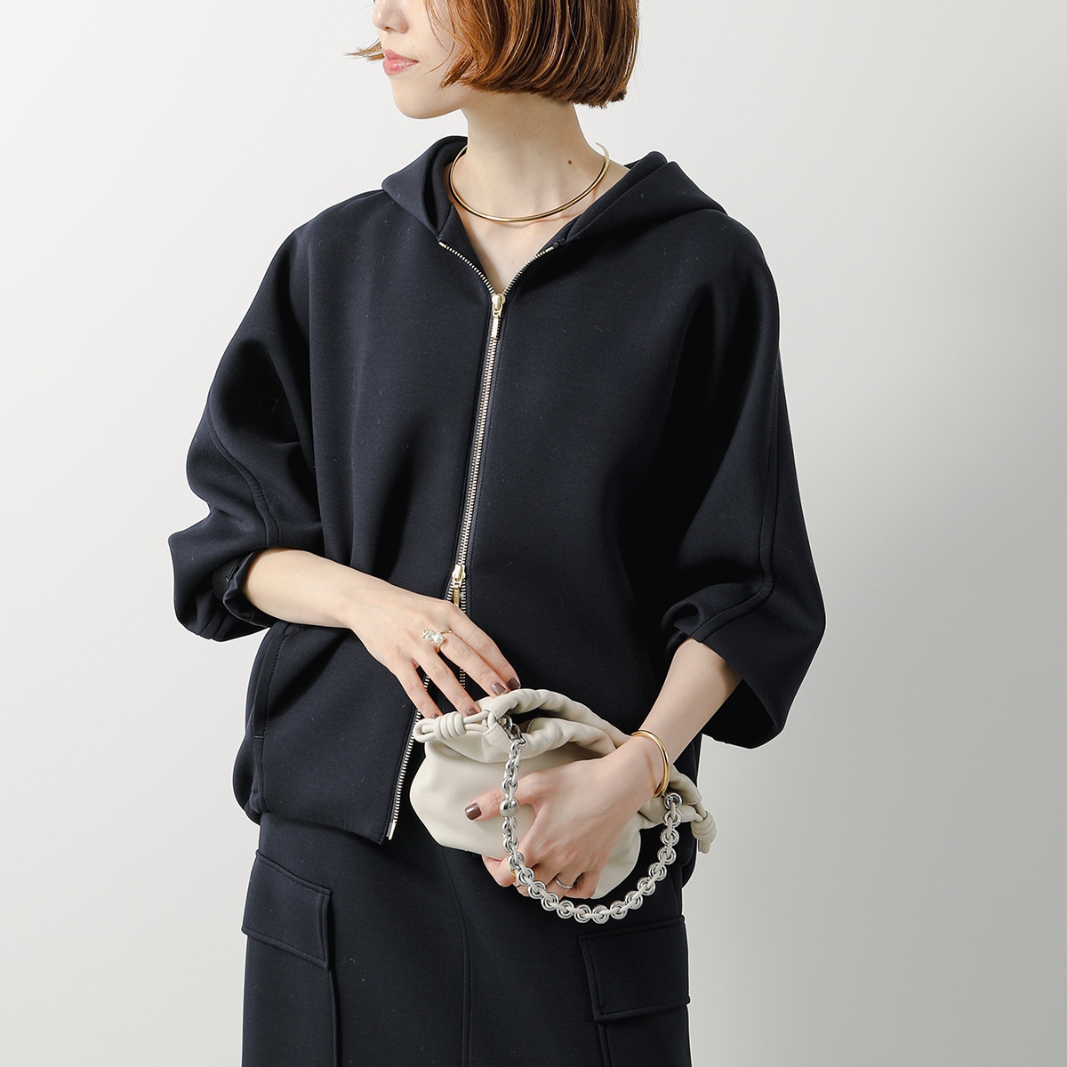 PASSIONE（パシオーネ） ボンディングパーカー 536410 レディース