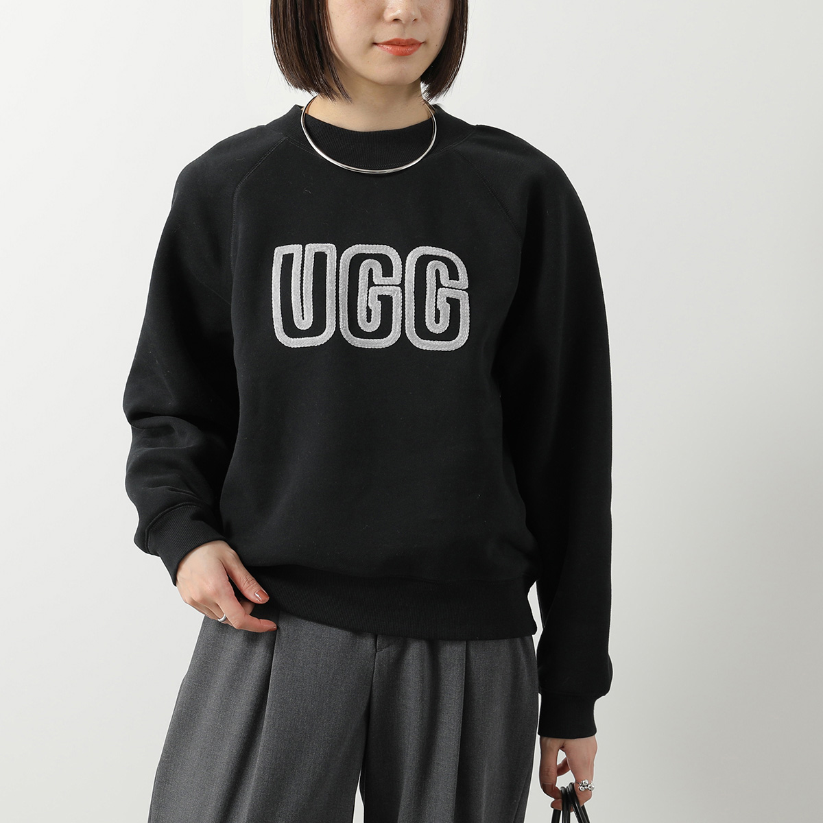 UGG（アグ） スウェットシャツ Logo Crewneck ロゴ クルーネック