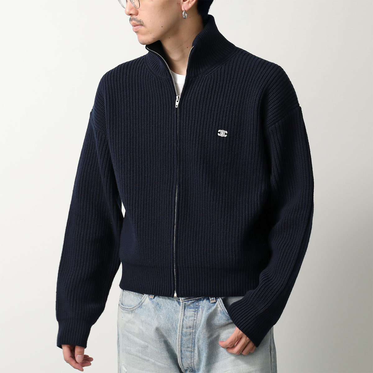 CELINE（セリーヌ） ジップアップ セーター RY09T0ZPV.07MR メンズ