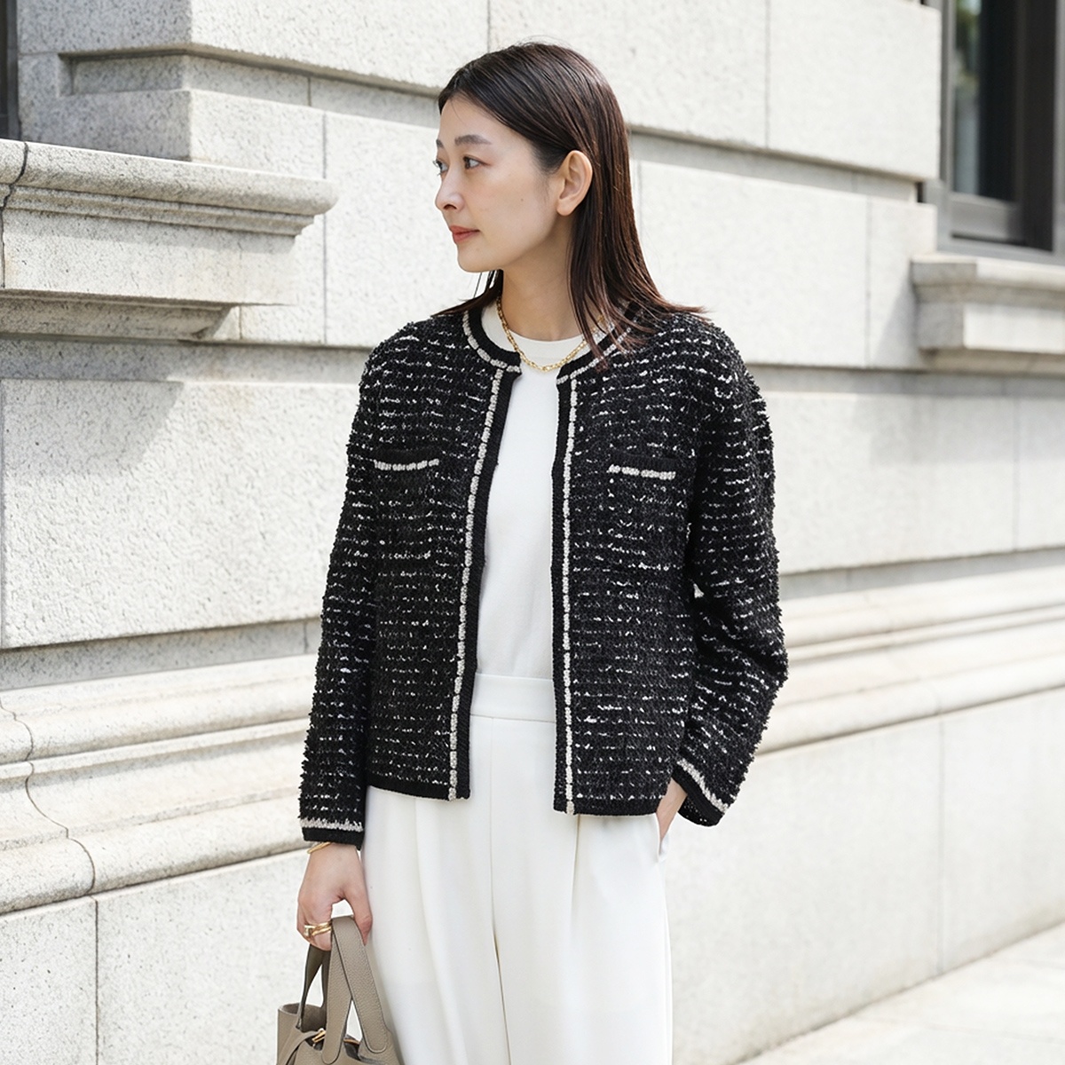 Dignite collier（ディニテコリエ） ノーカラージャケット 80267060