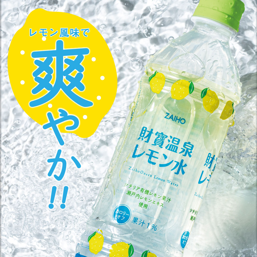 財宝 (ポイント2倍) レモン水 500ml 48本 ペットボトル 24本入2箱