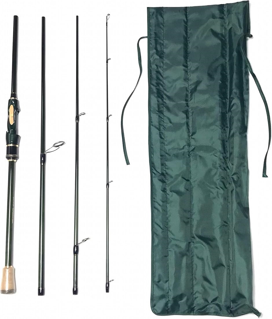 7フィート 2.1m スピニングパックロッド 4ピース バスロッド(7ft(2.1m