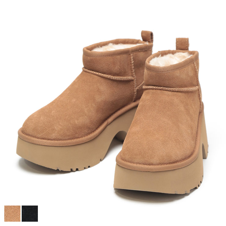 UGG（アグ） スエード 厚底 ムートンブーツ Classic Ultra Mini New