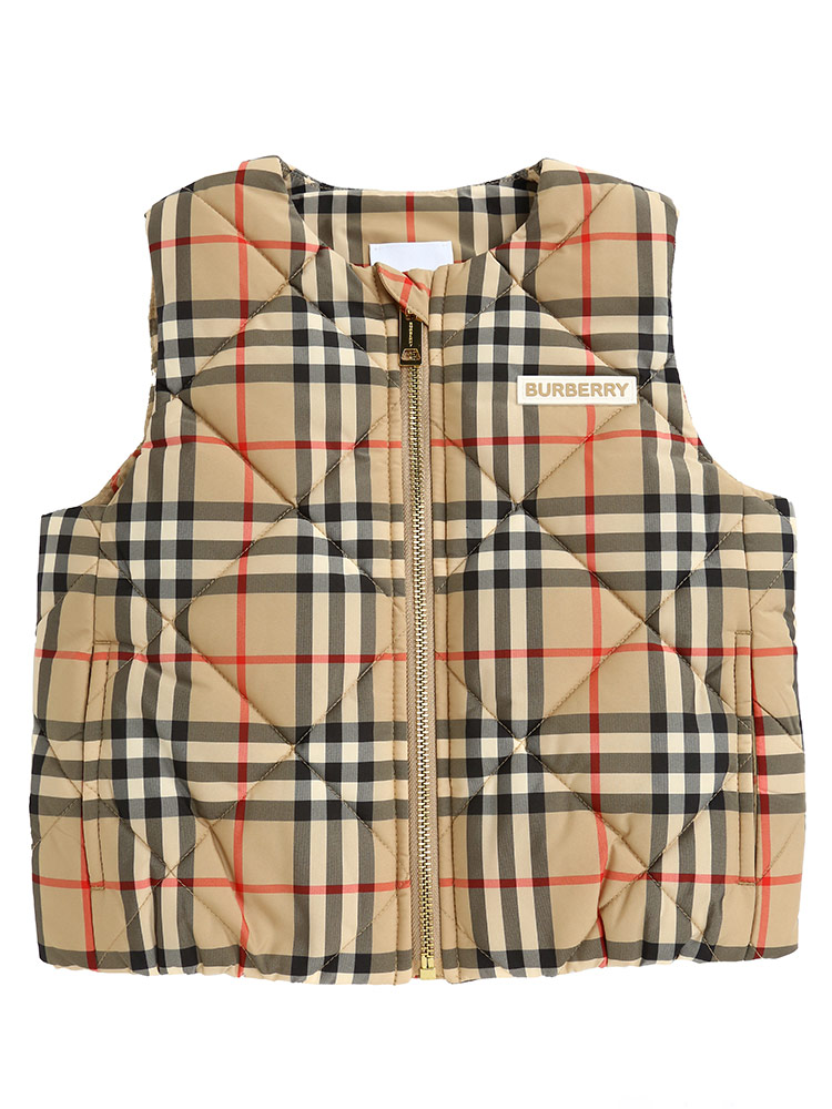 BURBERRY キッズ チェック柄 キルティングジャケット 8Y 130 BURBERRY
