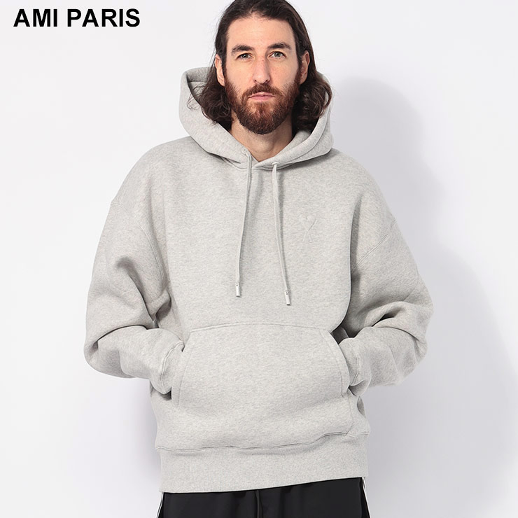 AMI Alexandre Mattiussi AMI PARIS (アミパリス ) 裏起毛 胸ロゴ プル