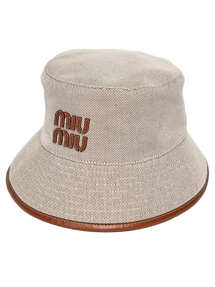 miu miu（ミュウミュウ） 帽子 バケットハット レディース キャンバス