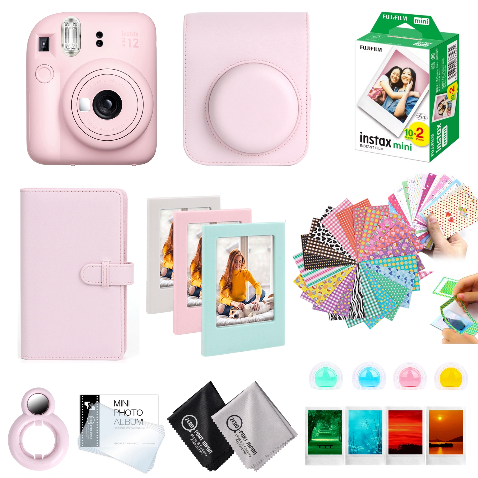 10点セット］ 富士フイルム チェキ instax mini12 本体 フィルム20枚