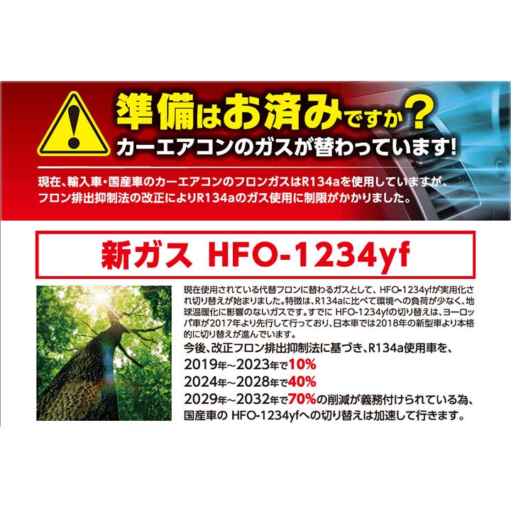 エアコンガス 1234yf チャージセット 岩谷産業 HFO-1234yf 200g 5個