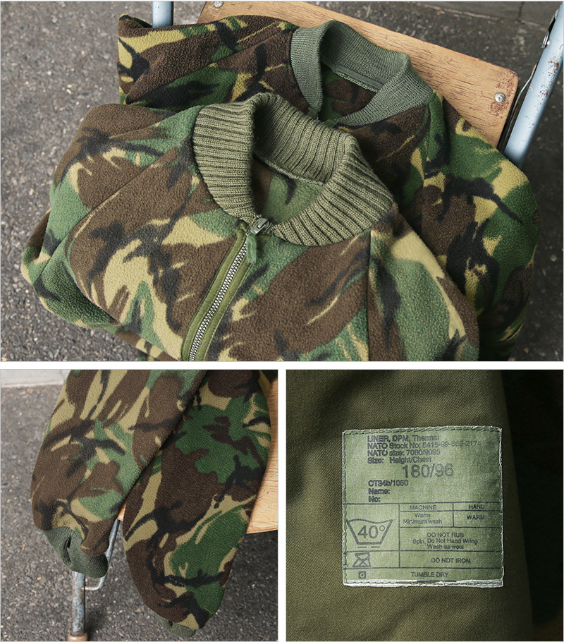 MILITARY（ミリタリー） 実物 USED イギリス軍 DPM CAMO RIB フリース