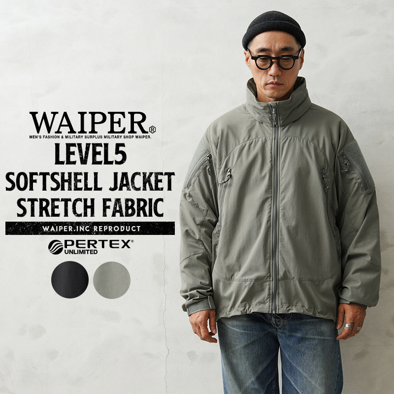 WAIPER.inc ワイパーインク LEVEL5 ソフトシェルジャケット PERTEX