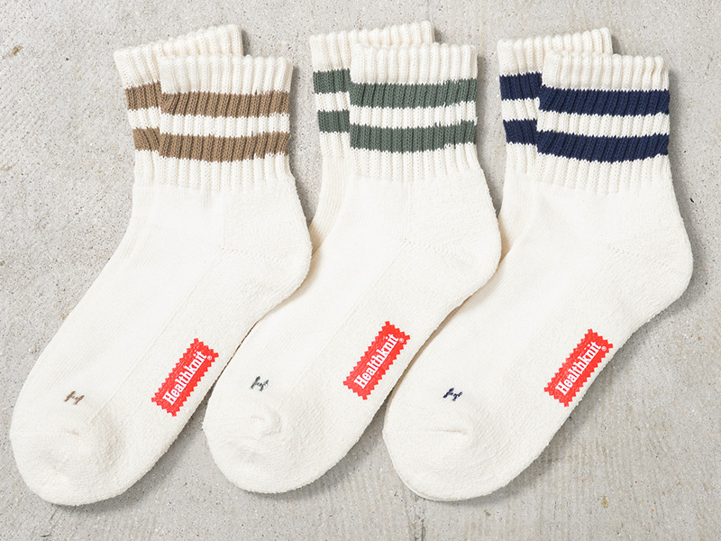 Healthknit（ヘルスニット） 191-3695 2本ライン ソックス 3足セット