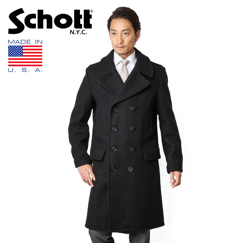 Schott N.Y.C（ショット） Schott 7331 ロングメルトンピーコート