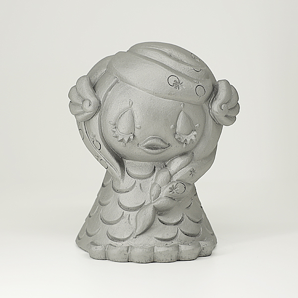 菊間瓦 鬼瓦 アマビエ あま媛 2体セット Aタイプ 縁起物 置物 妖怪