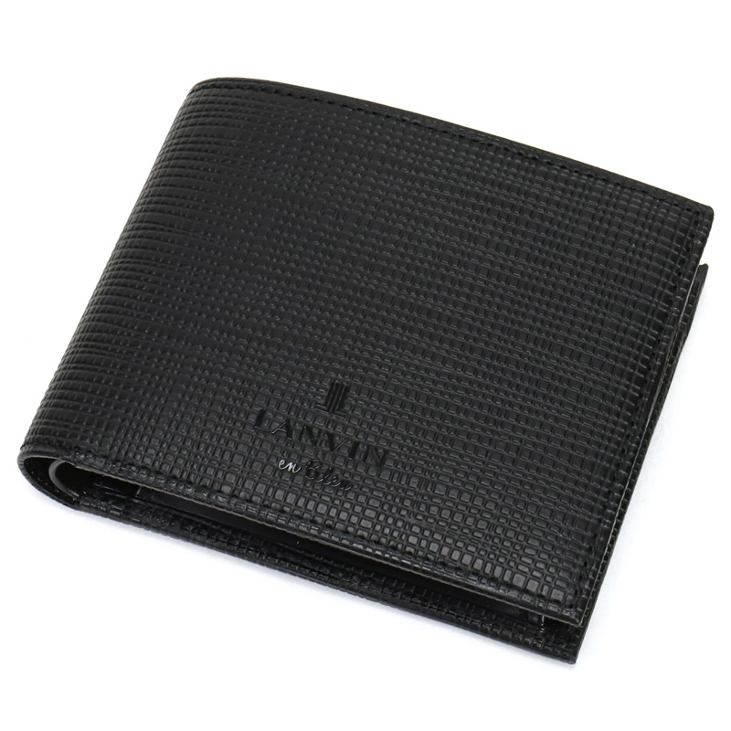 LANVIN en Bleu ランバンオンブルー ゼブダ 二つ折り財布 小銭入れあり