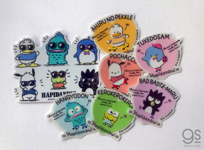 全7種セット はぴだんぶい クリアステッカー 限定デザイン まとめ買い