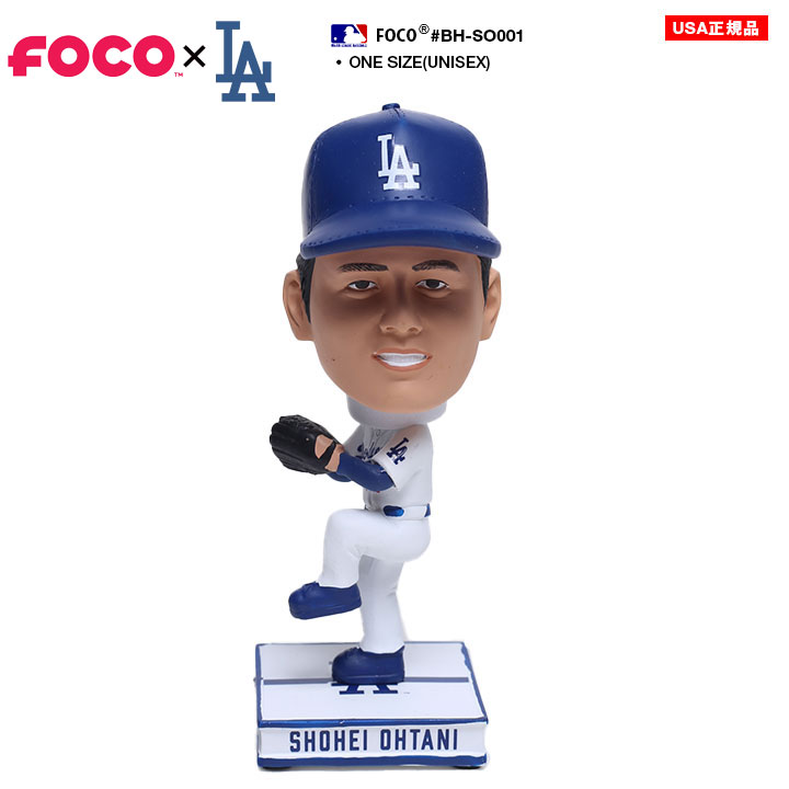 FACO バンダナ ドジャース 大谷翔平 ピッチャー MLB 公式 バブルヘッド