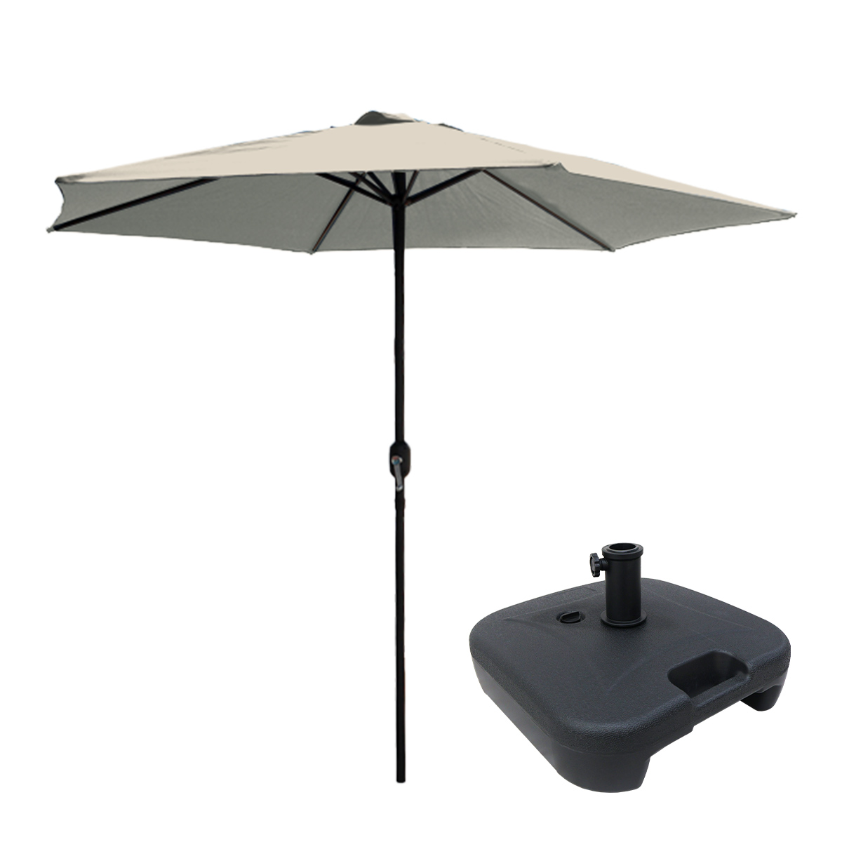 WEIMALL（ウェイモール） ガーデンパラソル スタンドセット 角型 幅