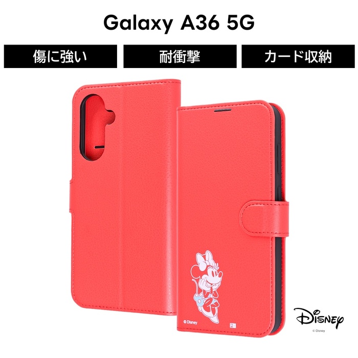 GalaxyA36 ケース 手帳型 ミニー docomo SC-54F ギャラクシーA36 5G