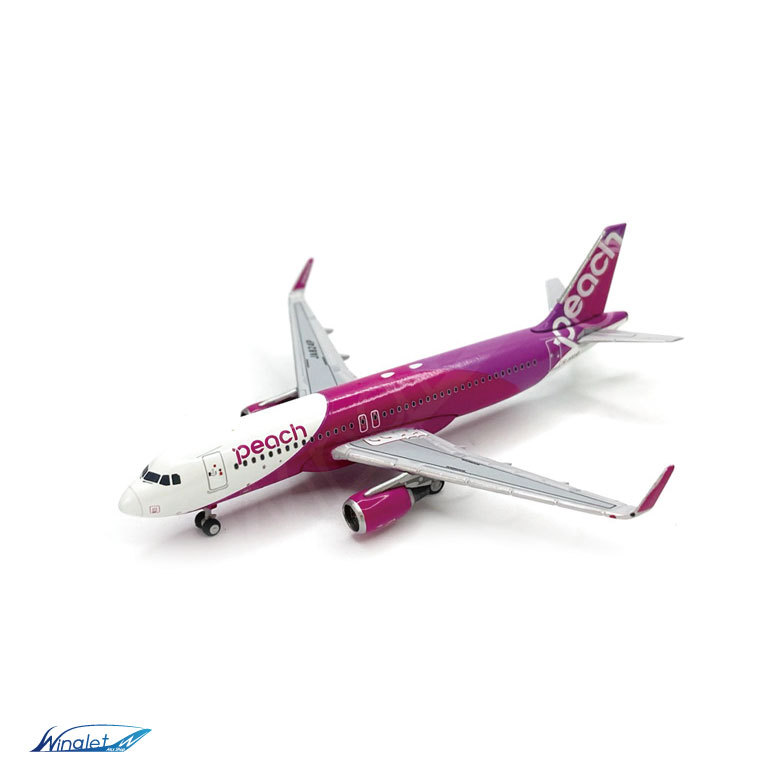 CROSSWING 1/500 ダイキャストモデル Peach A320 JA824P ピーチ