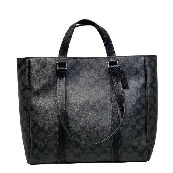 未使用級 coach ビジネス トート ダークネイビー ダブルハンドル