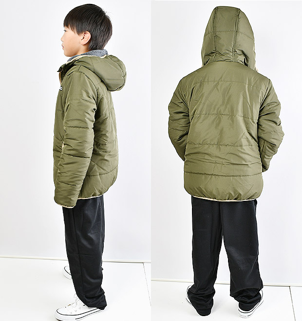 RUN PRIDE パーカージャケット 裏ボア ブルゾン フード キッズ 男の子