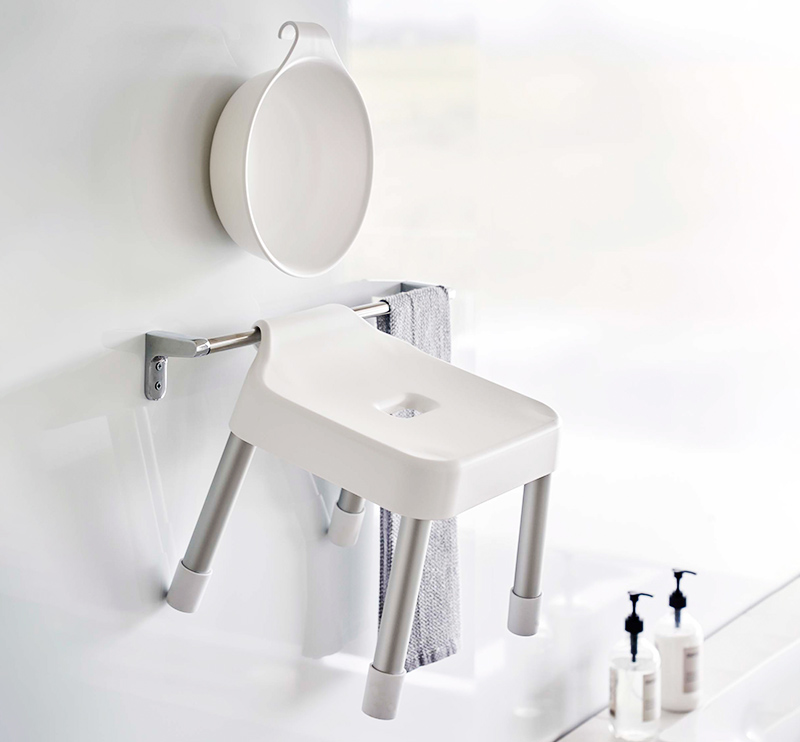 山崎実業 特典付 引っ掛け風呂イス ミスト SH25 マグネット＆引っ掛け