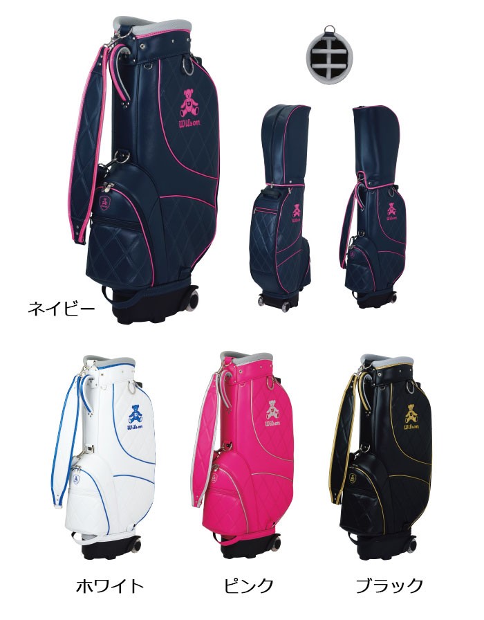 Wilson[ウィルソン] BEAR レディース キャスター付きキャディバッグ