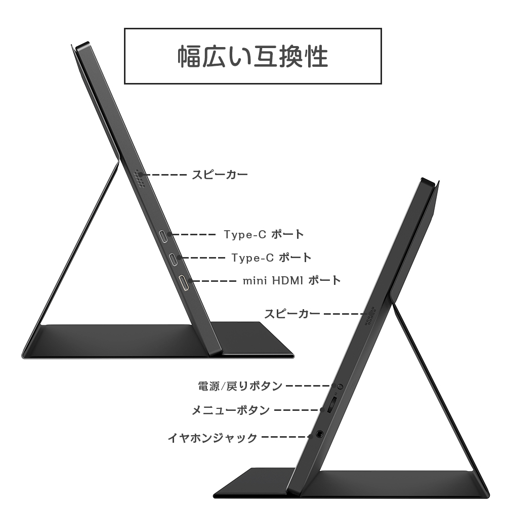18.5インチ 1080P 120hz 非光沢モニター】モバイルモニター ゲーミング