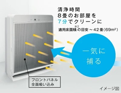 三菱（MITSUBISHI） 三菱電機 空気清浄機 MA-WPV90B-W 最大42畳(適用床