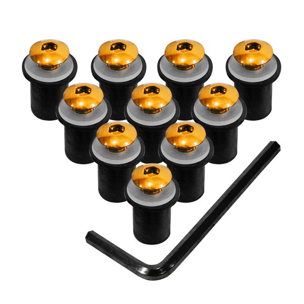 スクリーンボルト ウェルナット ZX-12R ZRX1100 ZX-14R GPZ1100 金