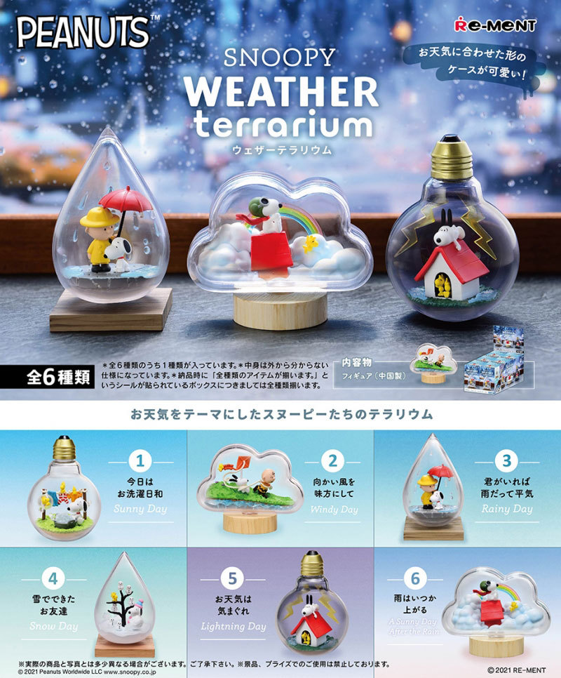 送料無料 リーメント スヌーピー SNOOPY WEATHER terrarium ウェザー