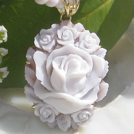 薔薇とお花のシェルカメオ・カタログ カメオ専門店 千年ジュエリー