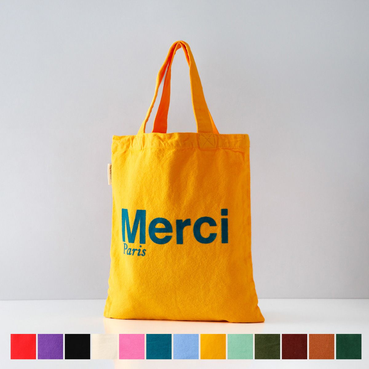 MERCI（メルシー） 並行輸入 トートバッグ ミニトート コットン ロゴ