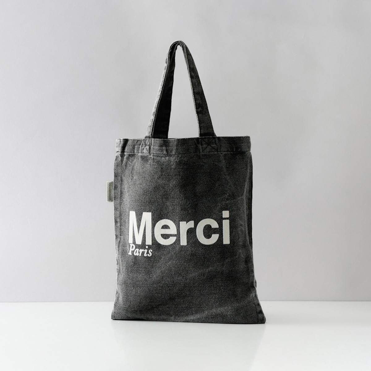 MERCI（メルシー） 並行輸入 トートバッグ ミニトート コットン ロゴ