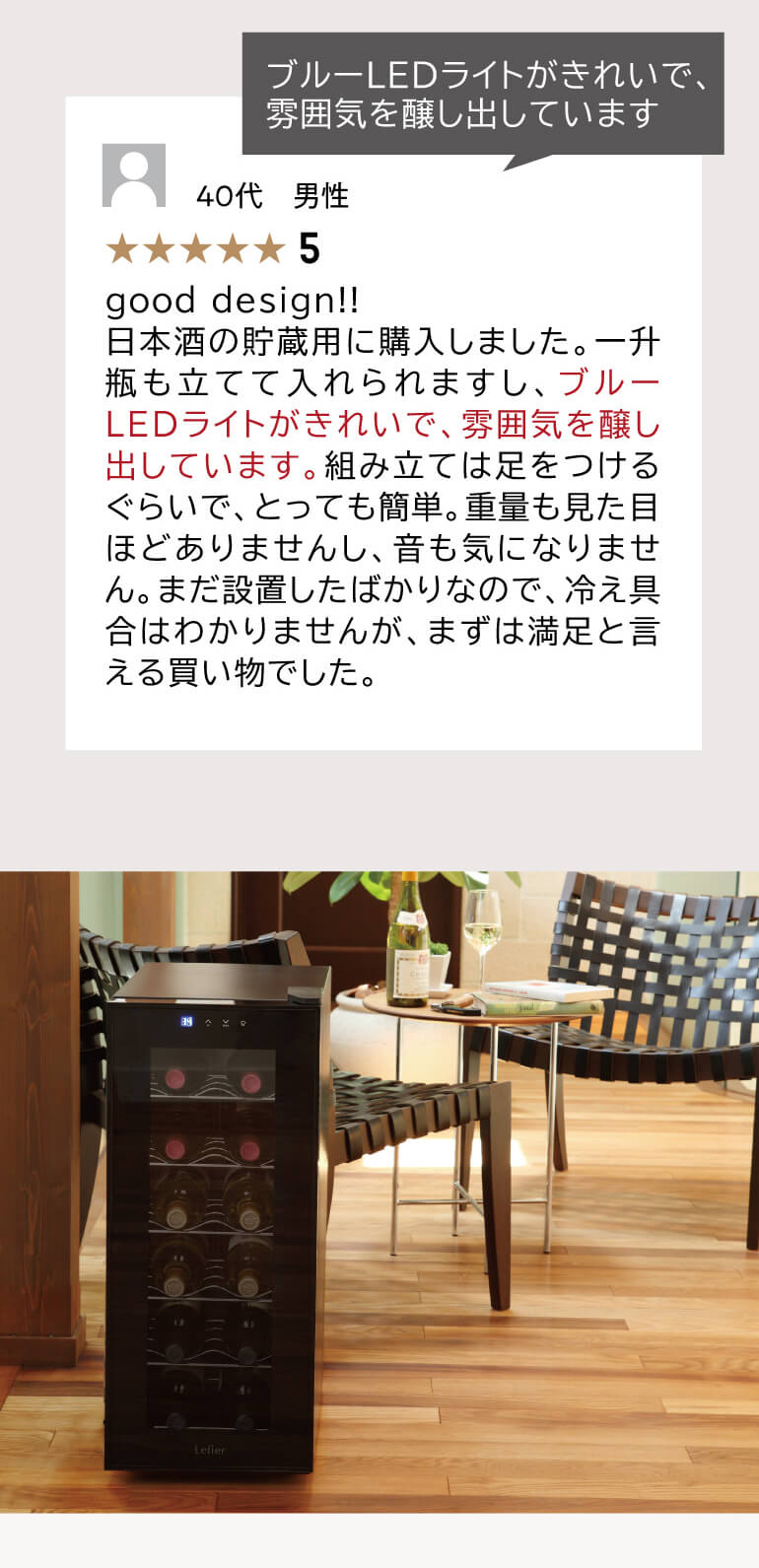 Lefier（ルフィエール） ワインセラー PELTIER12 18ヶ月保証 小型 新